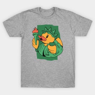 Cute Statue of Liberty Rubber Ducky // Lady Liberty Rubber Duckie T-Shirt